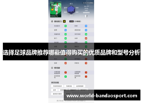 选择足球品牌推荐哪些值得购买的优质品牌和型号分析